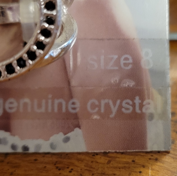 Nicky Hilton Genuine Crystal silver/black Ring - Picture 4 of 4